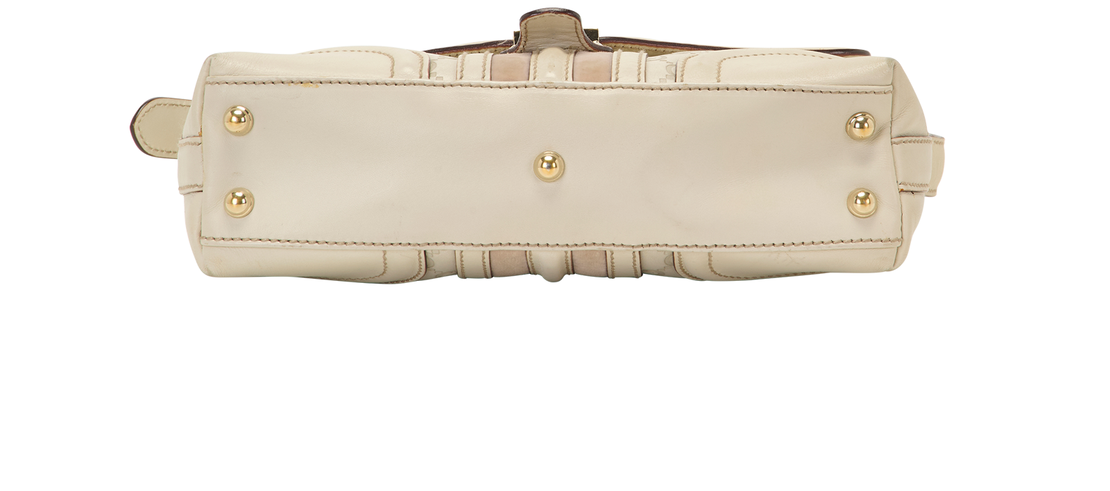 GG Signature Treasure Flap, &pound;395, Handbags, White, Leather, Top view